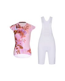 RIVANELLE maillot corto y pantalón corto - MISS FLOWERY - blanco/rosa